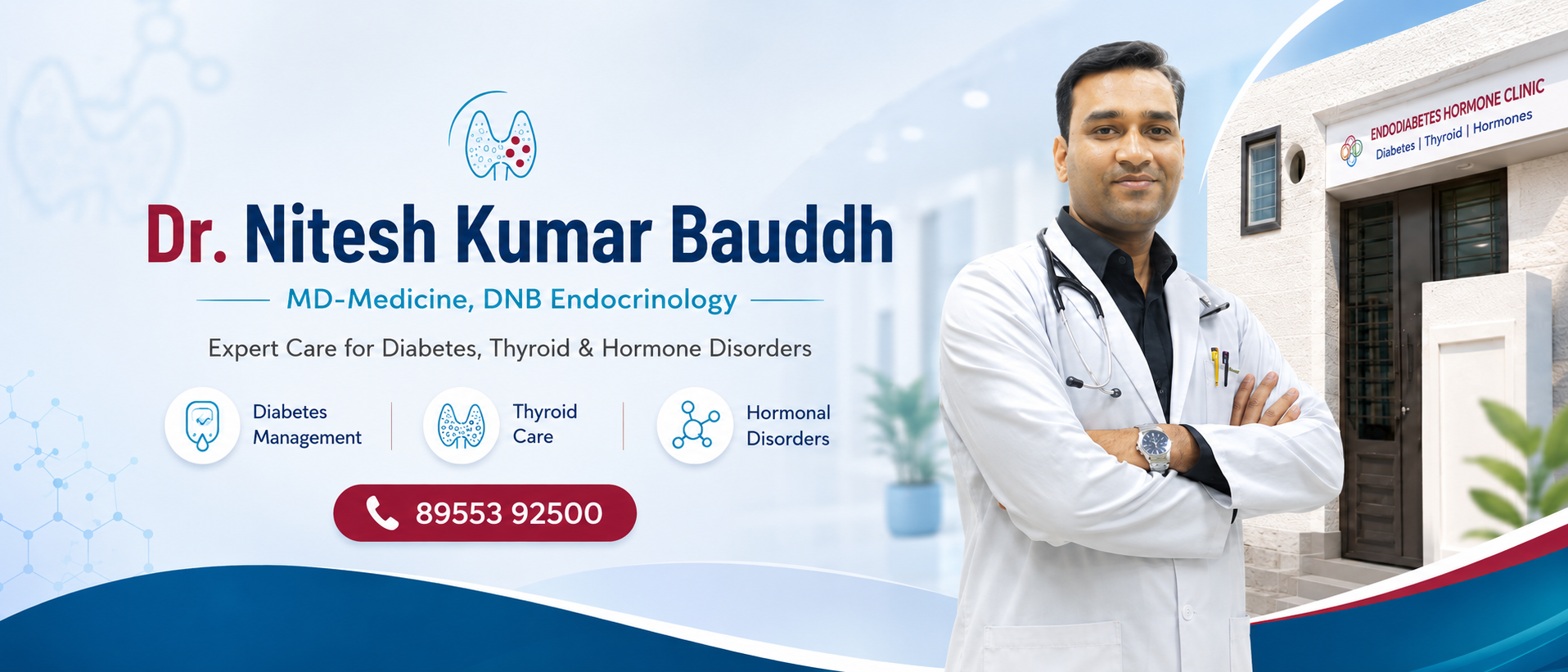 Dr. Nitesh Kumar Bauddh endocrinology hero banner